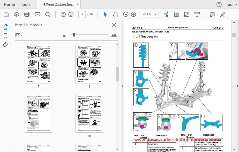 Ford Transit PDF Service Manual